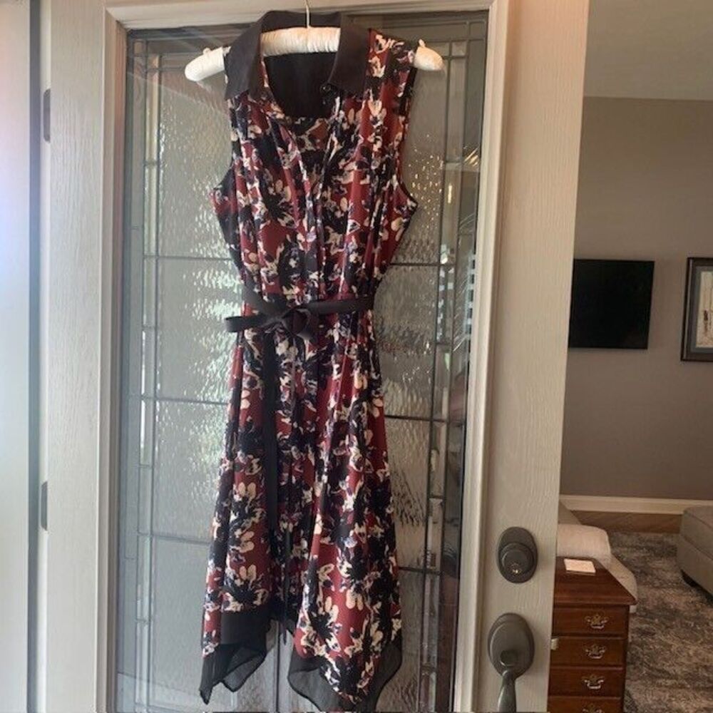 Simply Vera Vera Wang Floral  Sleeveless  Cottage Core Midi Dress Size XL‎ Boho